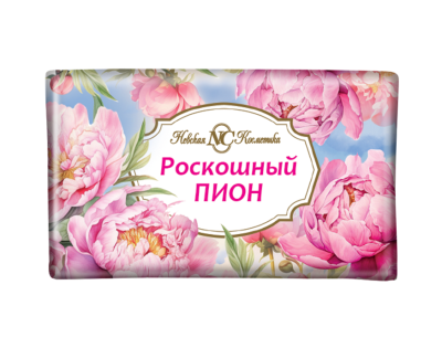 Невская косметика туалетное мыло цветочное роскошный пион 180г
