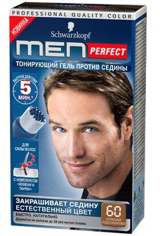 Тонирующий гель для мужчин MEN PERFECT №60 Средне-каштановый , 80мл