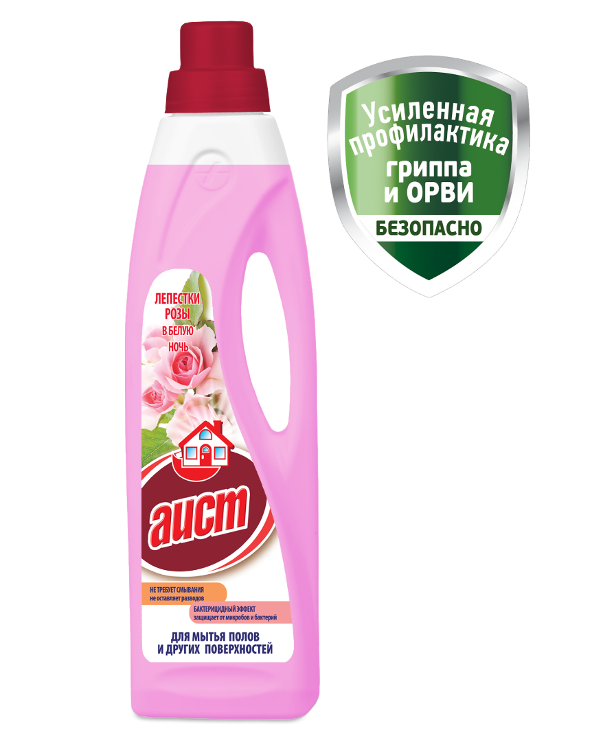 Аист жидкое средство для полов лепестки розы 950мл купить по цене 152.33 ₽  в интернет-магазине