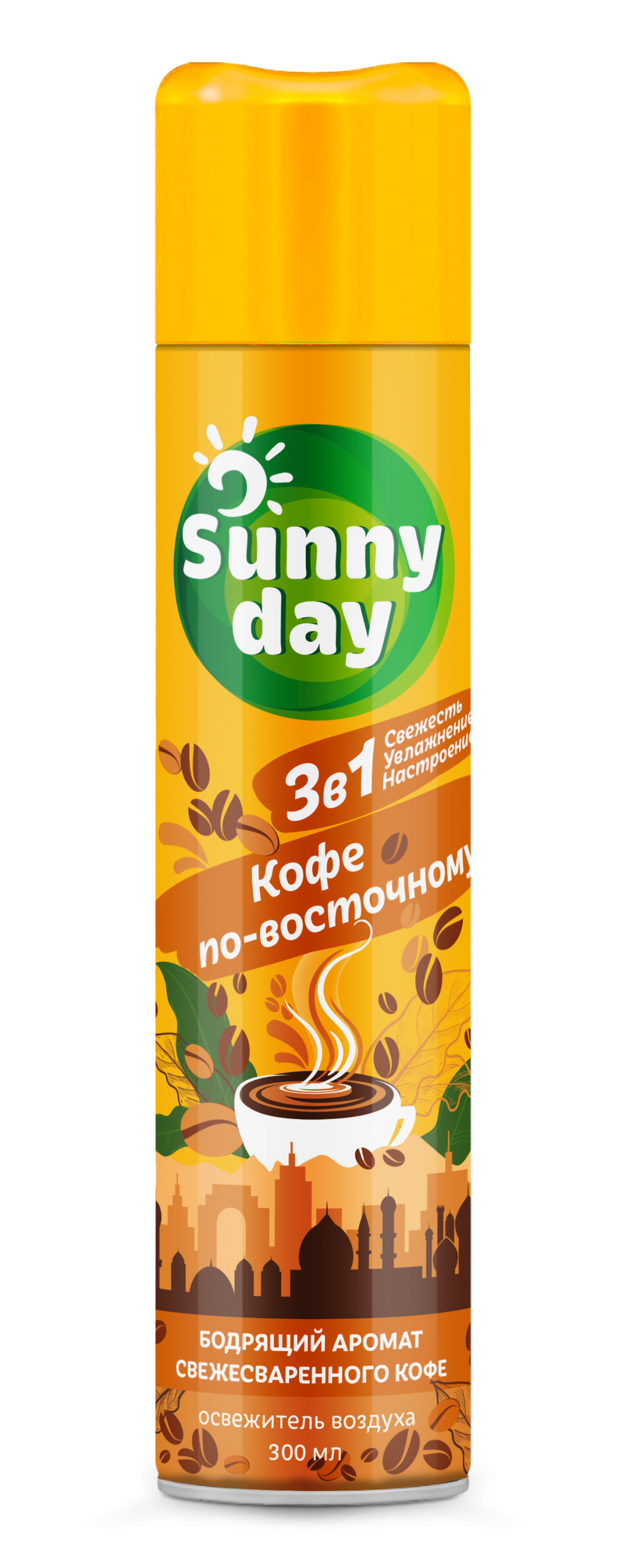 Sunny Day освежитель воздуха кофе по восточному 300 см3 купить по цене в  интернет-магазине