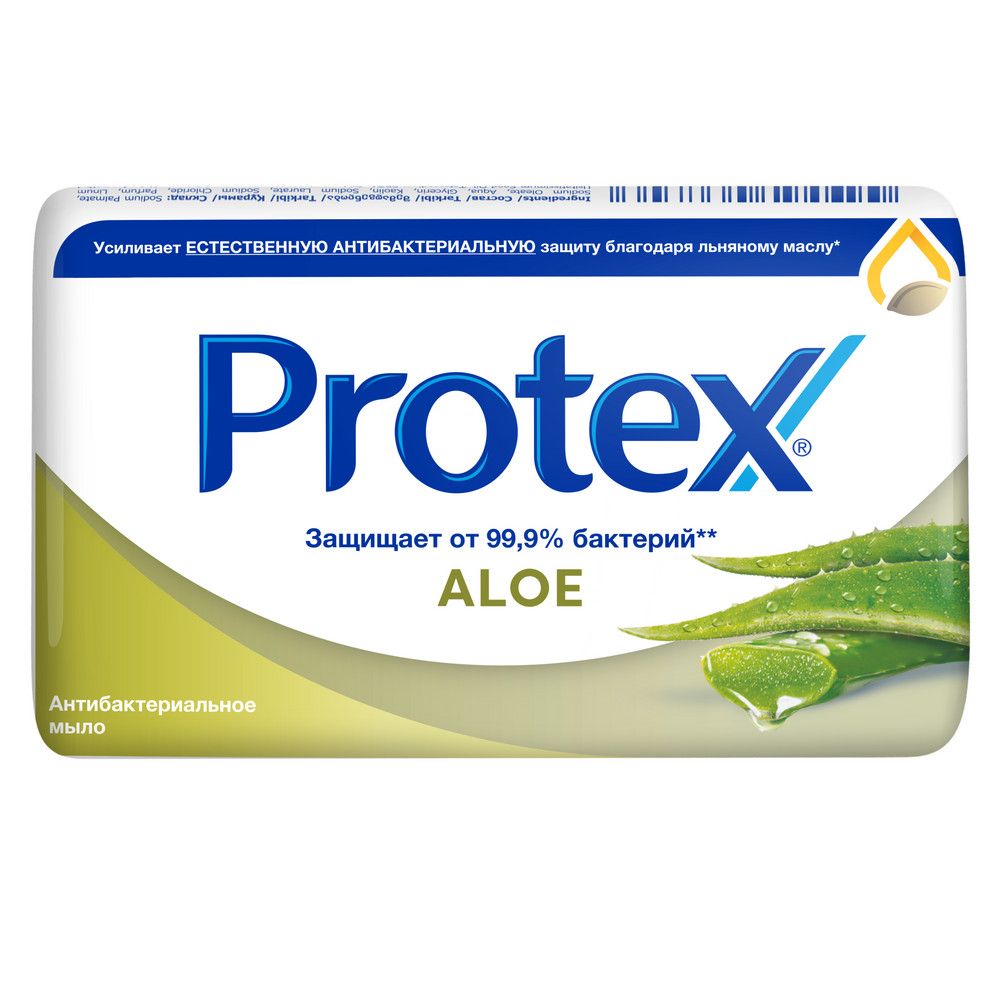 Protex aloe мыло туалетное антибактериальное 90 г купить по цене 101.40 ₽ в  интернет-магазине