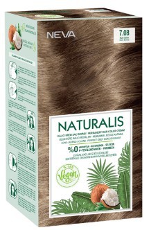 Naturalis Vegan стойкая крем краска для волос 7.08 SAND BLONDE песочно желтый
