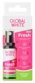 GLOBAL WHITE освежающий спрей для полости рта со вкусом арбуза Fresh 15мл