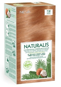 Naturalis Vegan стойкая крем краска для волос 7.32 HONEY BLONDE медово коричневый