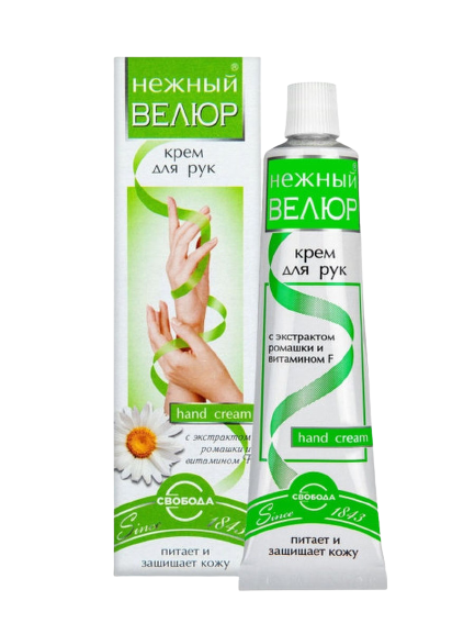 Свобода крем для рук нежный велюр с экстрактом ромашки 40 г купить по цене 66.33 ₽ в интернет-магазине