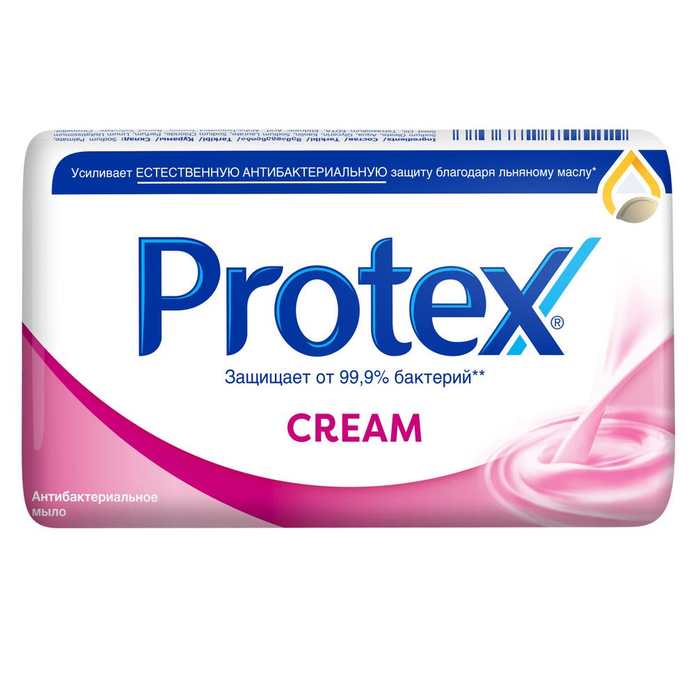 Protex cream мыло туалетное антибактериальное 150 г купить по цене 148.20 ₽  в интернет-магазине