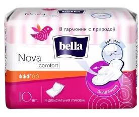 Bella прокладки nova komfort 10шт НДС 20%