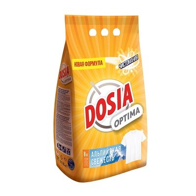 Dosia Optima стиральный порошок автомат альпийская свежесть 8кг