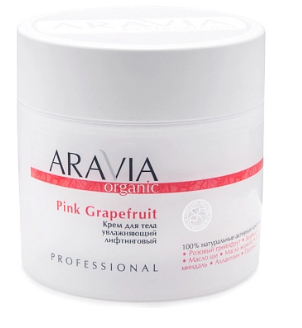 Aravia Organic Крем для тела увлажняющий лифтинговый Pink Grapefruit 300 мл