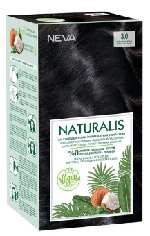 Naturalis Vegan стойкая крем краска для волос 3.0 INTENSE DARK BROWN насыщенный тёмно коричневый