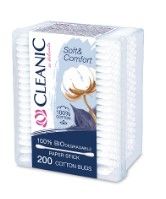 Cleanic Soft&Comfort ватные палочки гигиенические в прямоугольной коробке 200 шт
