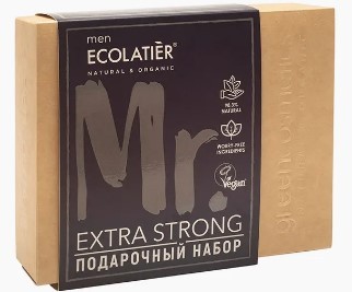 Ecolatier пн extra strong for men гель для дша 150мл шампунь 150мл