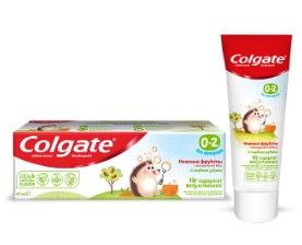Colgate 0-2 нежные фрукты детская зубная паста  без фторида 40 мл