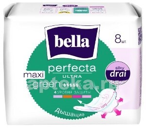 BELLA Прокладки супертонкие PERFECTA ULTRA MAXI GREEN, 8шт NEW