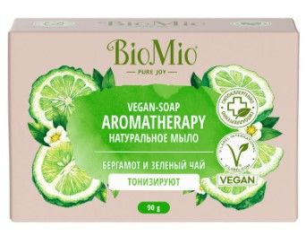 BioMio bio soap натуральное мыло зеленый чай и эфирное масло бергамота 90 г
