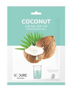 5C CURE маска для лица с экстрактом кокоса 25мл