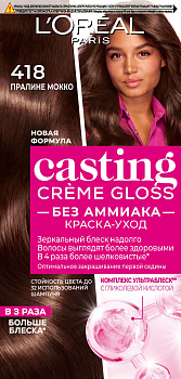 L`oreal Casting Creme Gloss краска для волос 418 Пралине мокко