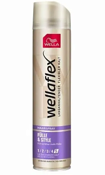 Wella Wellaflex лак для волос fulle&style насыщенность и стиль усф 5 250мл