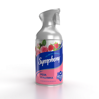 Symphony освежитель воздуха роза и малина 250 мл с триггером