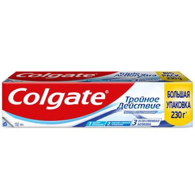 Colgate зубная паста тройное действие экстра отбеливание 150 мл