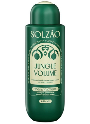 Solzao шампунь для волос объем от корней и уплотнение 400 мл