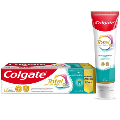 Colgate зубная паста профессионал чистка гель 125 мл Уценка