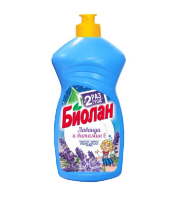 Биолан средство для мытья посуды лаванда витамин е 450 мл