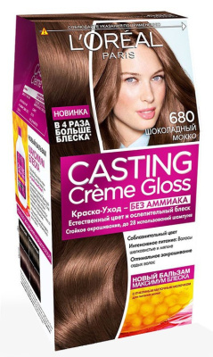 Краска для волос L'OREAL Casting Creme Gloss 680 Шоколадный Мокко
