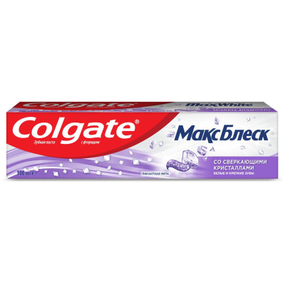 Colgate зубная паста макс блеск со сверкающими кристаллами 100 мл Уценка