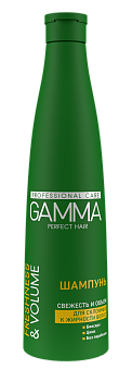 Gamma Perfect Hair шампунь свежесть и объем для волос склонных к жирности 350 мл