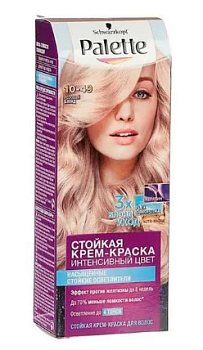 Palette крем краска для волос розовый блонд 10.49