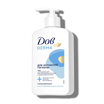 Дав гель успокаивающий для интимной гигиены для чувствительной кожи 280 мл