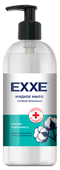 Exxe жидкое антибактериальное мыло хлопок и витамин е 500 мл