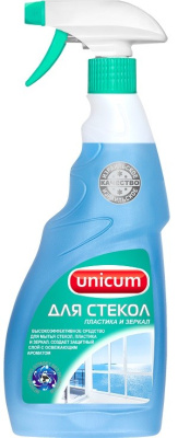 Unicum средство для мытья стекол, пластика и зеркал 500мл