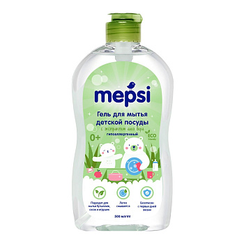 Mepsi средство для мытья детской посуды и принадлежностей алое вера 500 мл