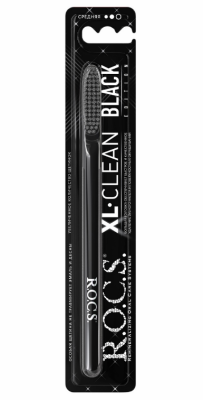 ROCS Зубная щетка Black средняя