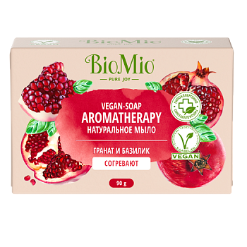 BioMio Натуральное мыло Aromatherapy Гранат и базилик 90 г