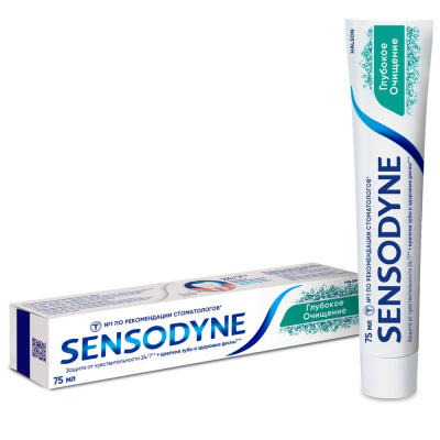 Sensodyne зубная паста глубокое очищение 75 мл Уценка