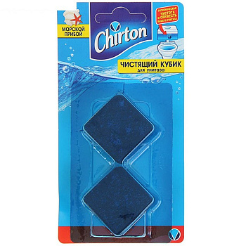 Chirton чистящий кубик для унитаза Морской прибой 2х50г