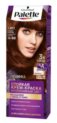 Palette крем краска для волос горячий шоколад 6.68
