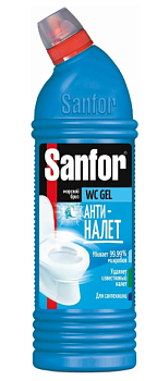 СХЗ Sanfor wc gel средство для чистки и дезинф морской бриз 1л