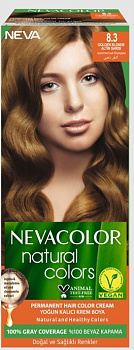 Nevacolor Natural Colors стойкая крем краска для волос 8.3 GOLDEN BLONDE золотистый блондин