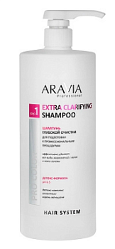 ARAVIA Professional шампунь глубокой очистки для подготовки к профессиональным процедурам extra clarifying shampoo 1000 мл