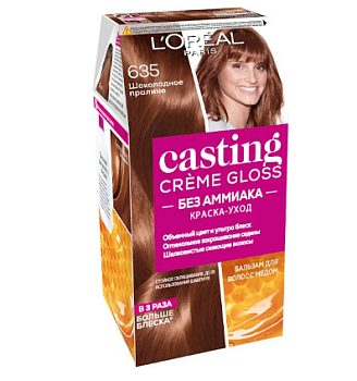 L'Oreal Paris Casting Creme Gloss краска уход для волос 635 шоколадное пралине