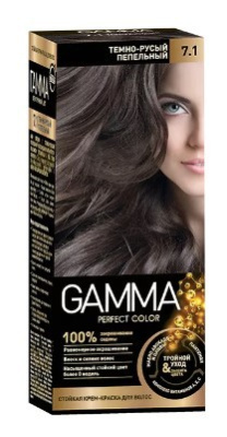 Gamma Perfect Color стойкая крем-краска тон 7.1 Темно-русый пепельный