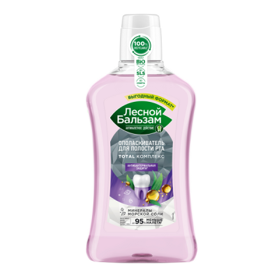 Лесной бальзам ополаскиватель для десен с маслом чайного дерева и эвкалипта 800 мл Уценка