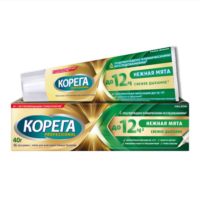Корега professional нежная мята крем длительная свежесть 40 г Уценка