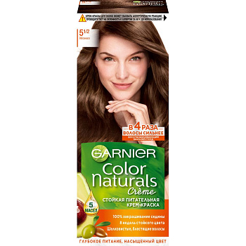 Garnier стойкая питательная крем краска для волос color naturals оттенок 5.1/2  мокко