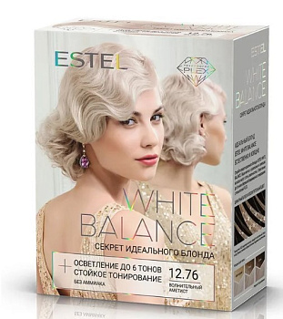 Estel white balance набор секрет идеального блонда тон 12.76 волнительный аметист