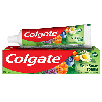 Colgate зубная паста лечебные травы с натуральными ингредиентами для здоровья зубов и десен 100 мл